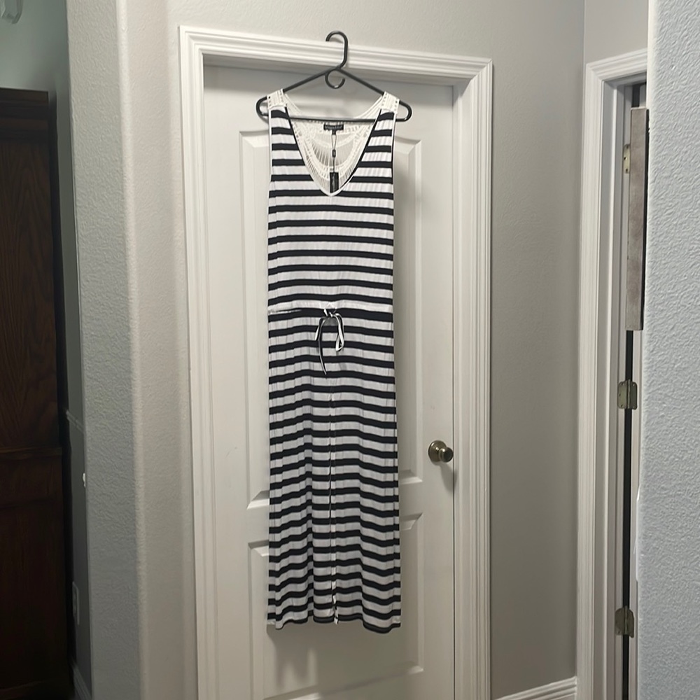 Black & White end of summer maxi dress.